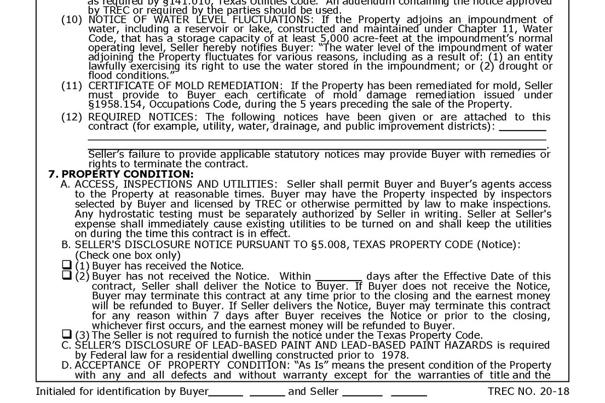 PID Disclosure in Texas — What Sellers Need to Know